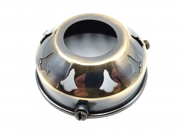 Lamp Shade Gallery 2 and a Quarter inch BRUSHED  ANTIQUE GALLERY  GLASS SHADE HOLDER  