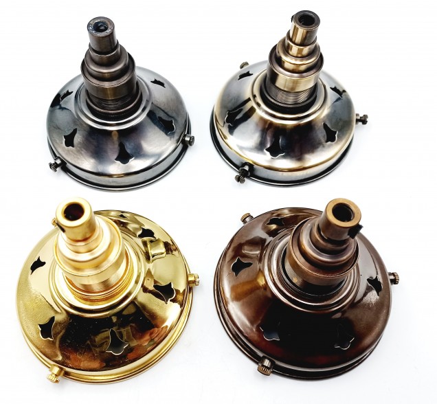 Lamp Shade Gallery 83mm Width With E14 Lamp Holder Side Entry Cord Grip 