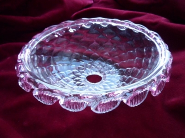 Murano Bottom Bowl Pink Edging