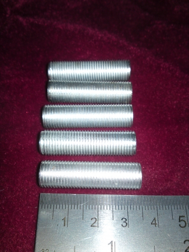 5 x M10 x 35mm Zinc Plated Allthread rod