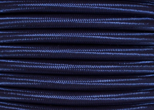 Round Braided 3 Core Period Silk Flex Royal Blue 0.50mm Electric Cable Wire