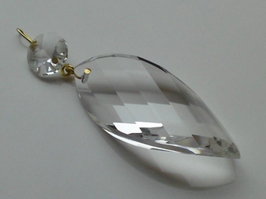 BEAUTIFUL TWISTED CRYSTAL CHANDELIER DROP