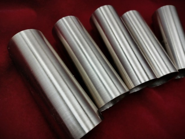 Nickel Tube sleeve chandelier candle cover 80mm x 27mm 