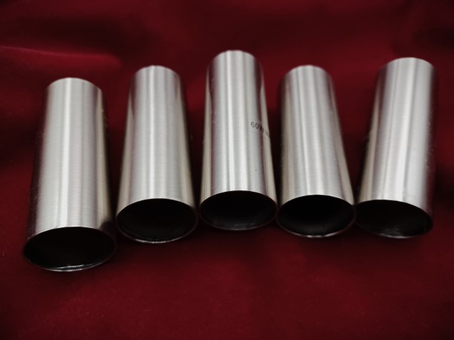 Nickel Tube sleeve chandelier candle cover 80mm x 27mm 