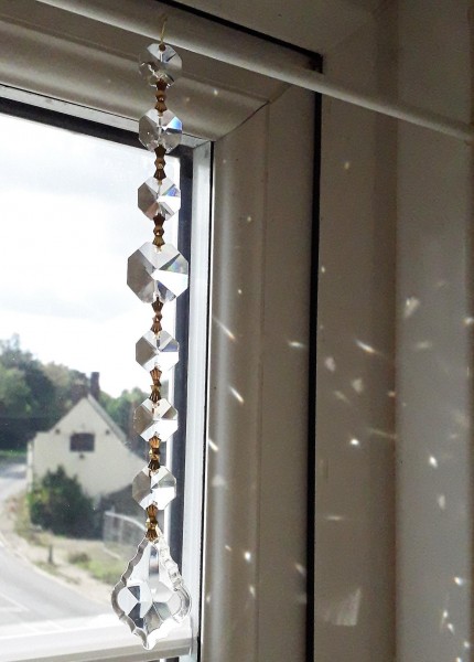 Crystal Sun Catcher With Crystal Drop - Petite