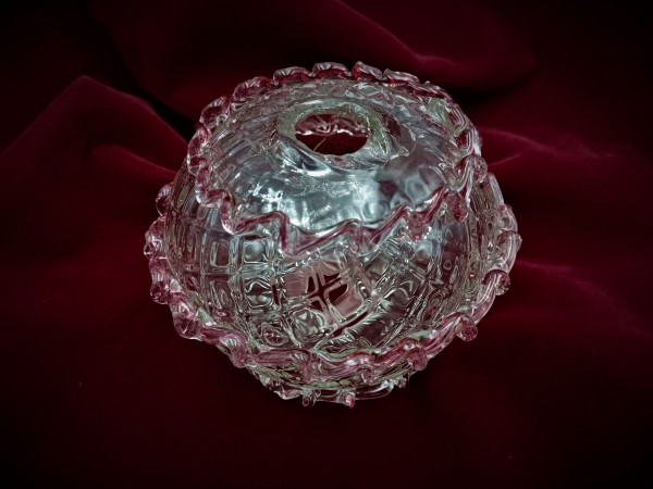 Pink and Clear Murano Chandelier Stem Break