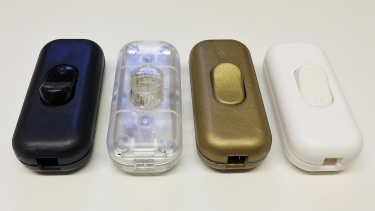 Inline smooth rocker lamp switch-light switch 2 or 3 core