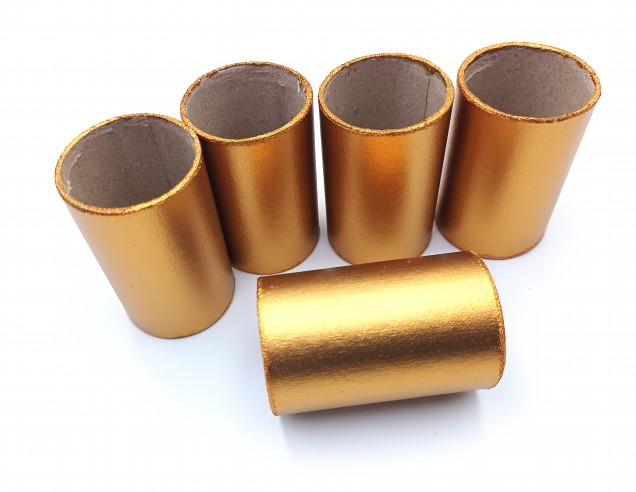 Chandelier Candle Tubes Antique Gold Card 55mm x 32mm Choose Pack Size