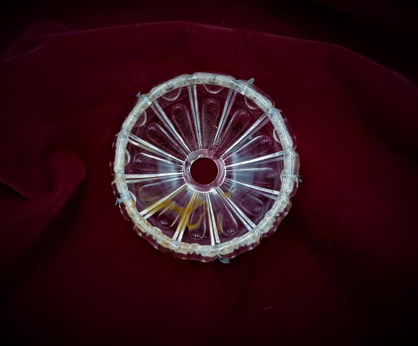 Small Chandelier Pressed Glass Bottom Bowl