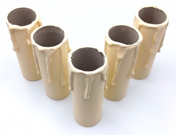 Candle Tubes Cream Drip Card 85mm x 26mm