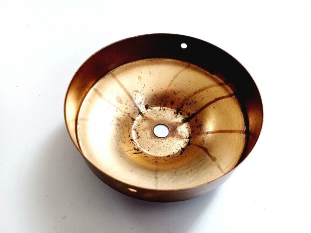 Antique Brass Metal Ceiling Rose light pendant set with E27 Lamp Holder 100mm Rose 