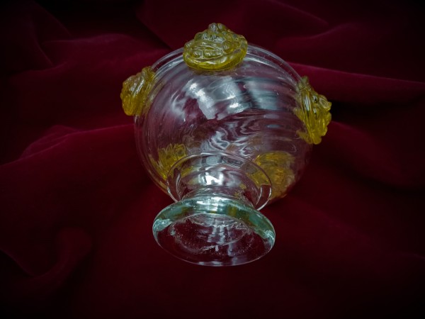 Murano Chandelier Centre Ball With Gold Decoration