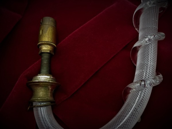 19th Century Victorian Solid Air Twisted Chandelier Arm