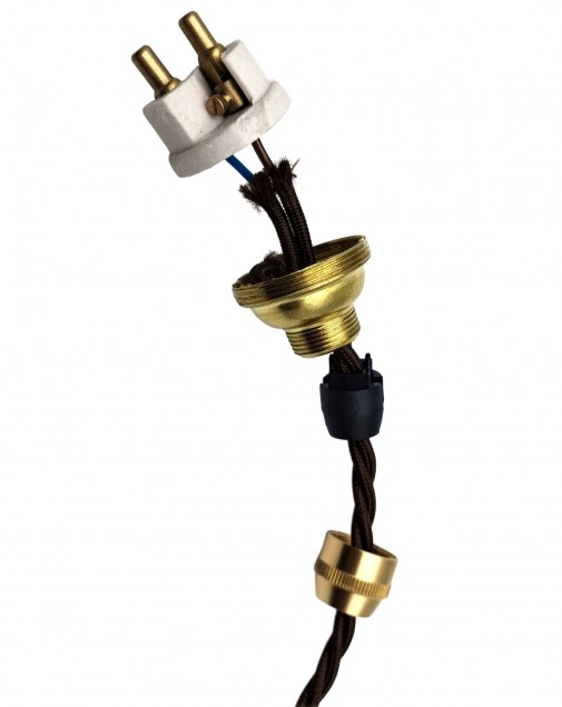 Chrome Ceiling Plate Rose With B22 Lamp Holder Set