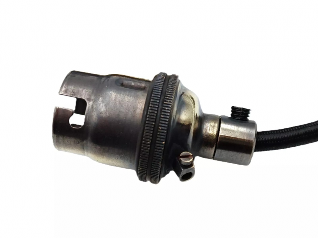 3 Hook Ceiling Pendant Set Brushed Antique Complete With Chain Cable And Lamp Holder